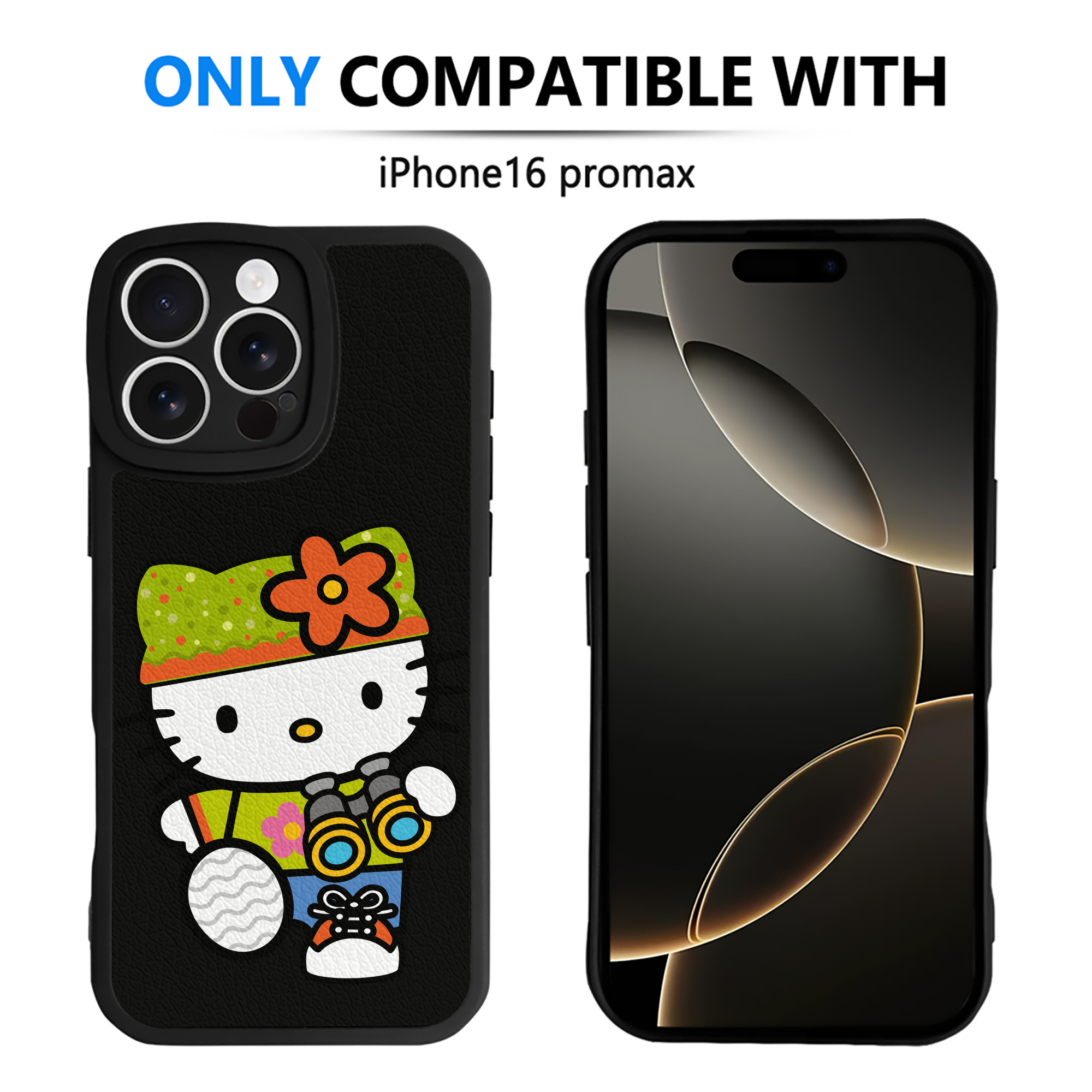 （画像用） Hello Kitty ハローキティ 【iPhone 16シリーズ対応】シリコンスマホケース（レザー調） 材質：シリコン